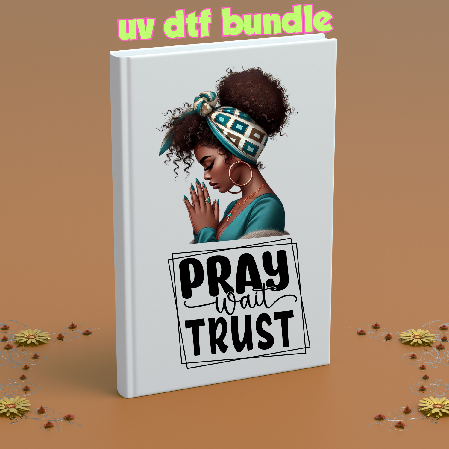 UV DTF DECALS - Prayer + Head Tie Bundle 1