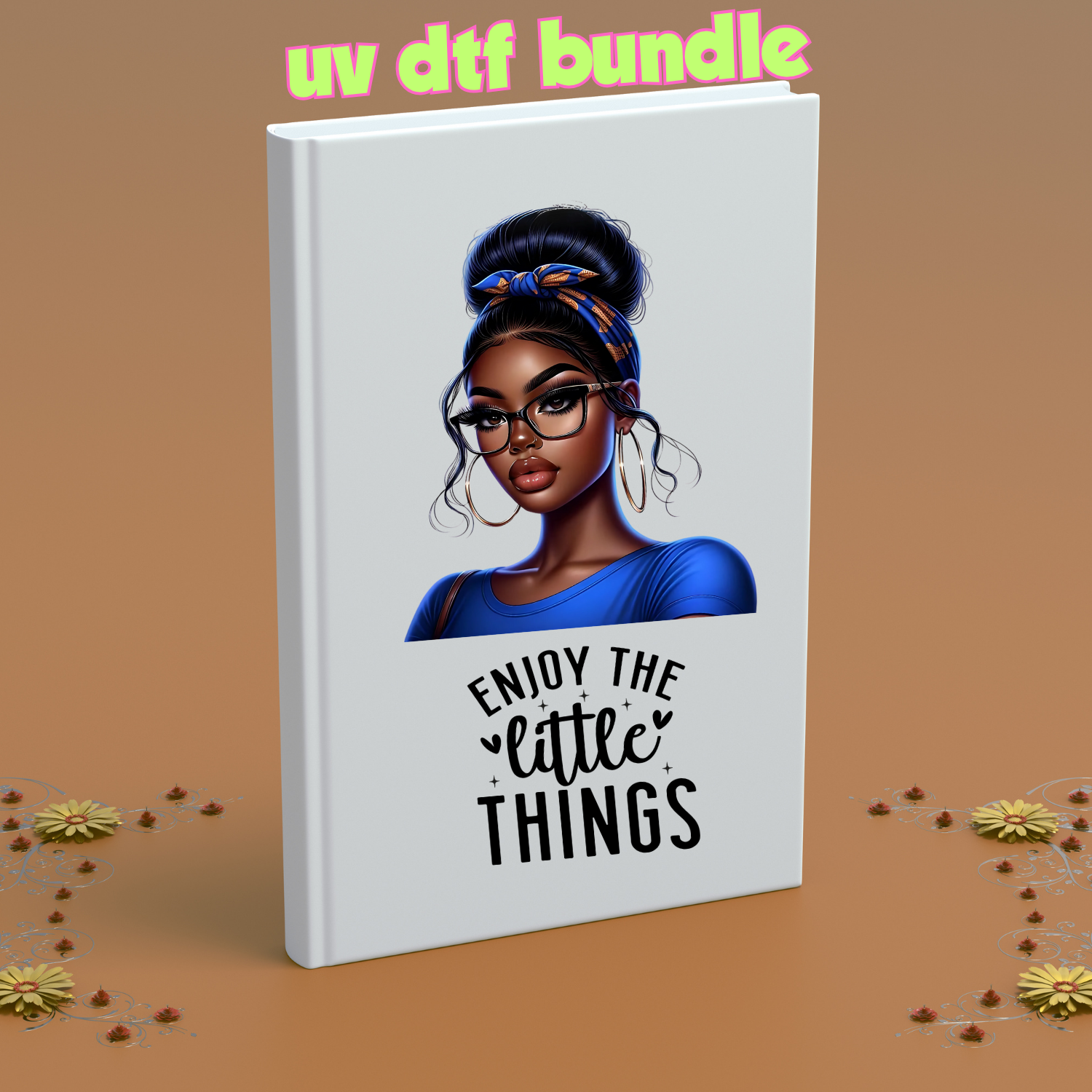 UV DTF DECALS - Scarf + Glasses Bundle 1