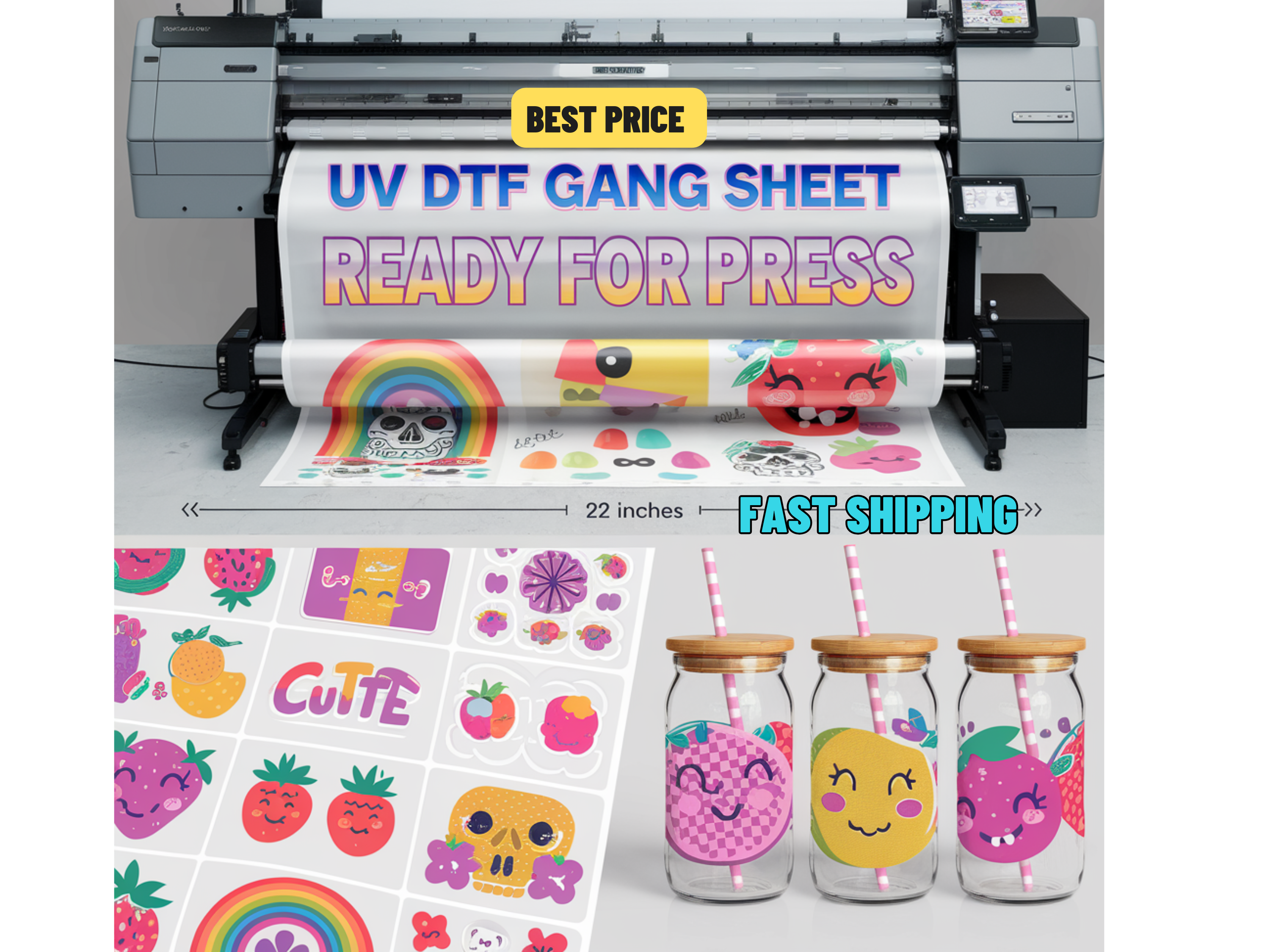 Build UV STICKER Gang sheet