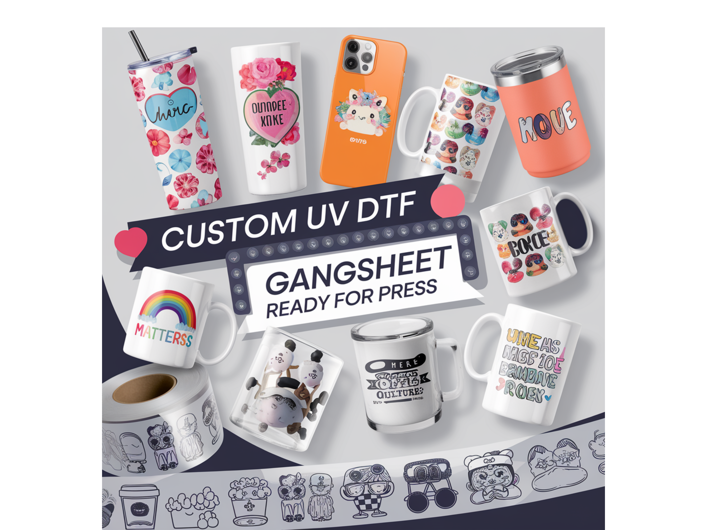 Build UV STICKER Gang sheet