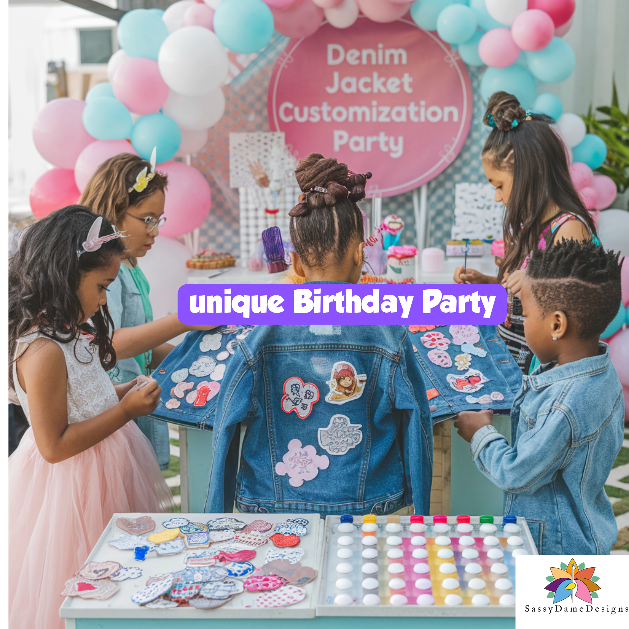 DIY Party: Custom Denim Jackets for Kids Edition!