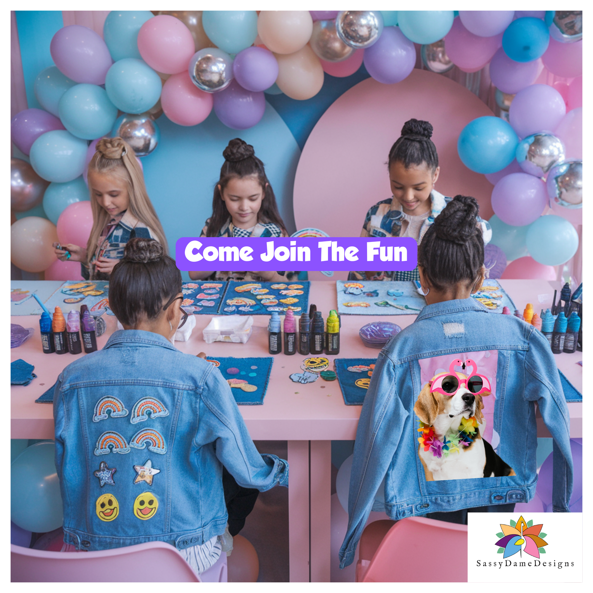 DIY Party: Custom Denim Jackets for Kids Edition!