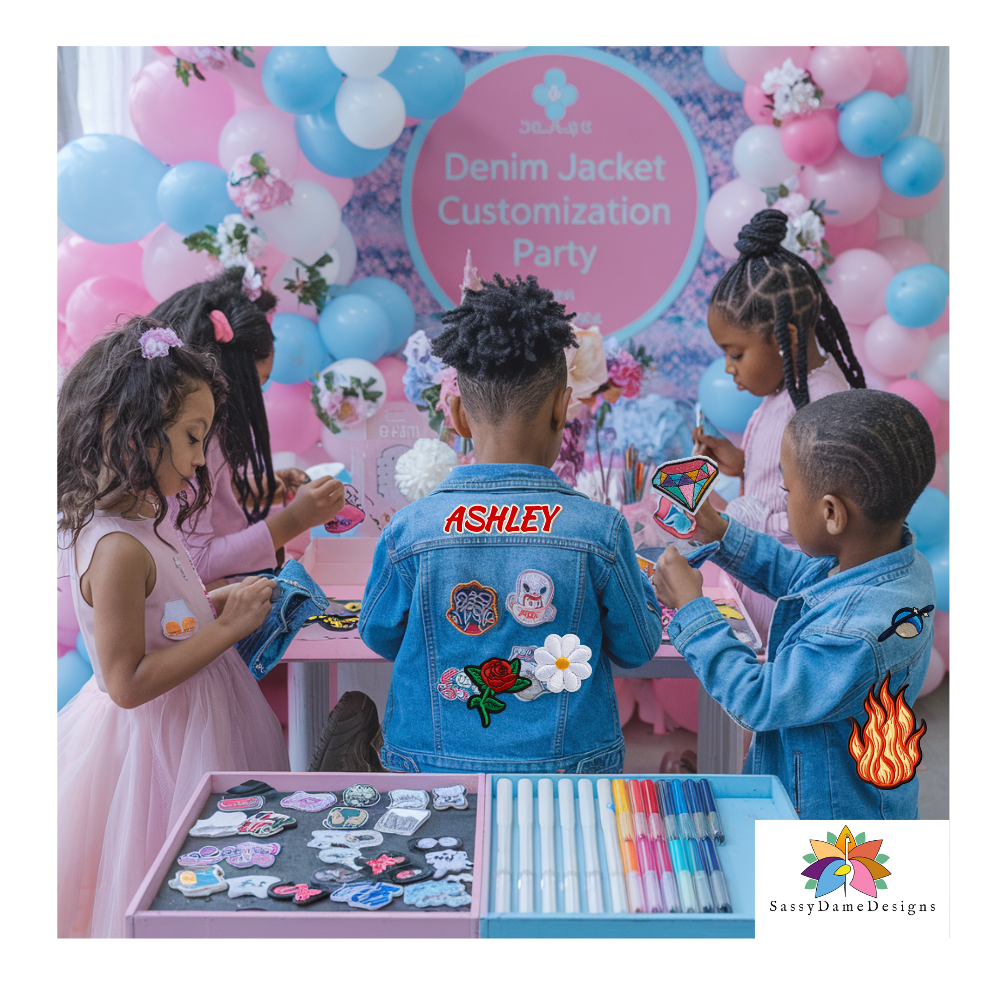 DIY Party: Custom Denim Jackets for Kids Edition!