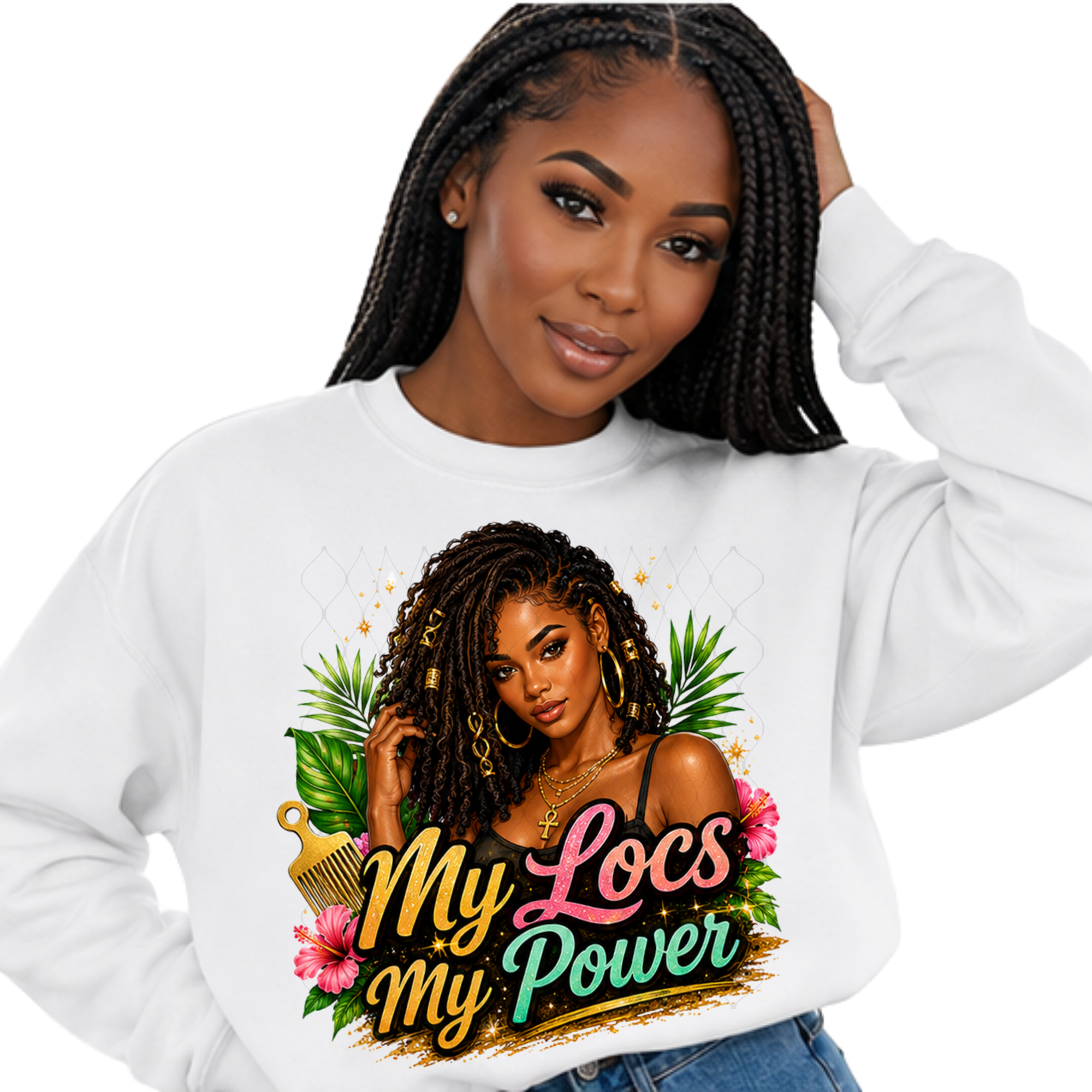 My Locs My Power – Digital PNG Design