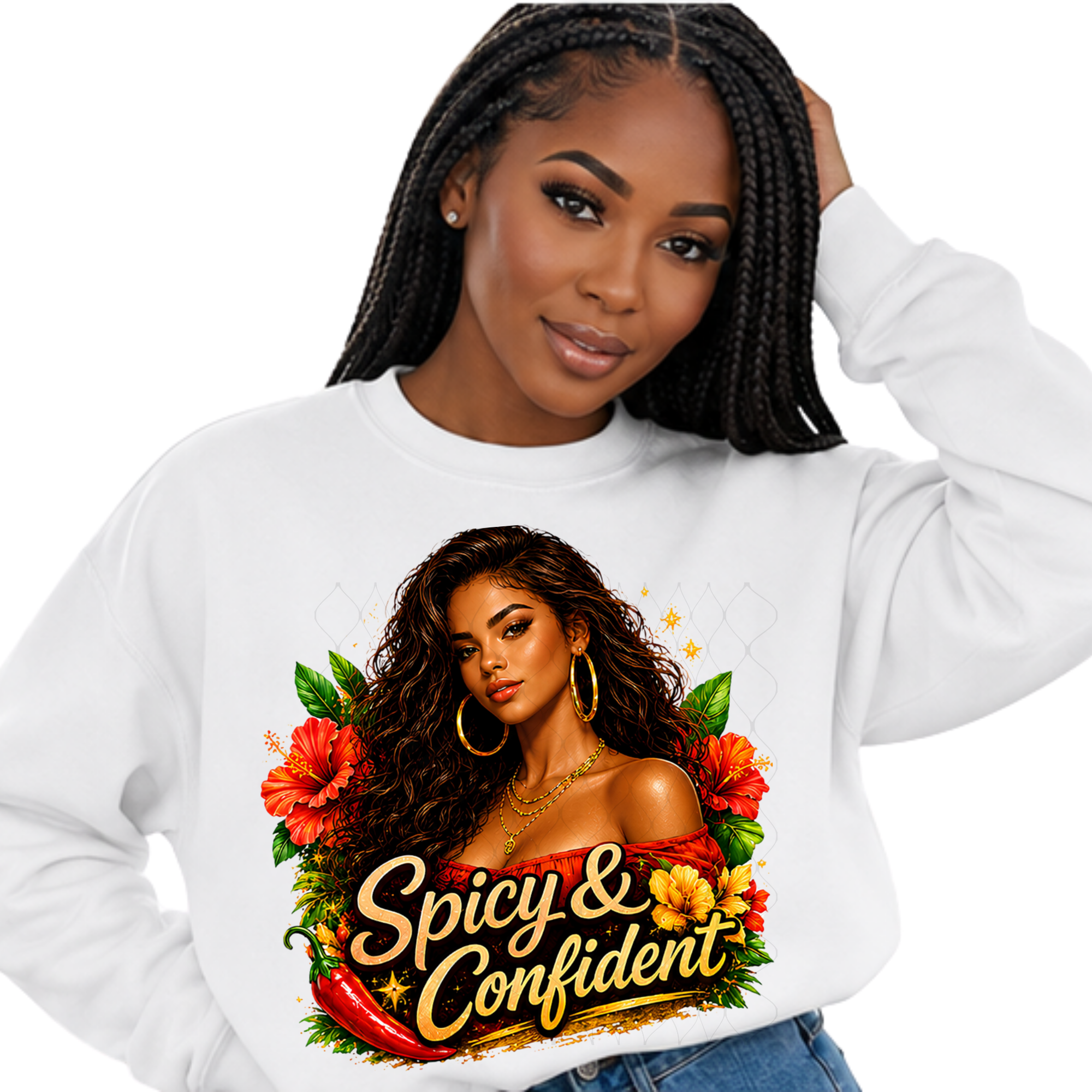 Spicy & Confident – Digital PNG Design