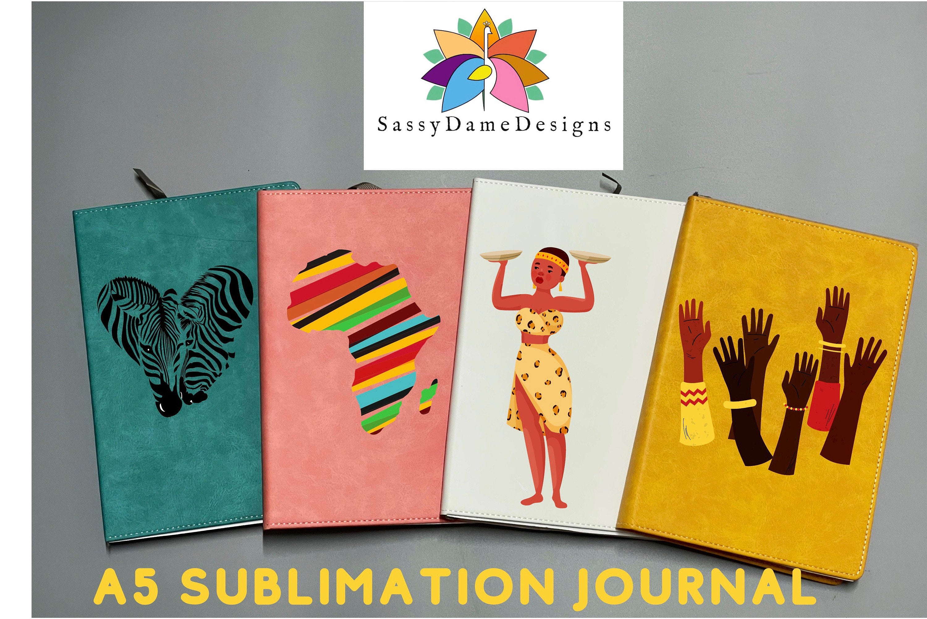 Sublimation Journal/Sublimation Journal Blanks/Sublimation Book/Colored Sublimation Journals/Sublimation Blanks - SassyDame Designs,LLC