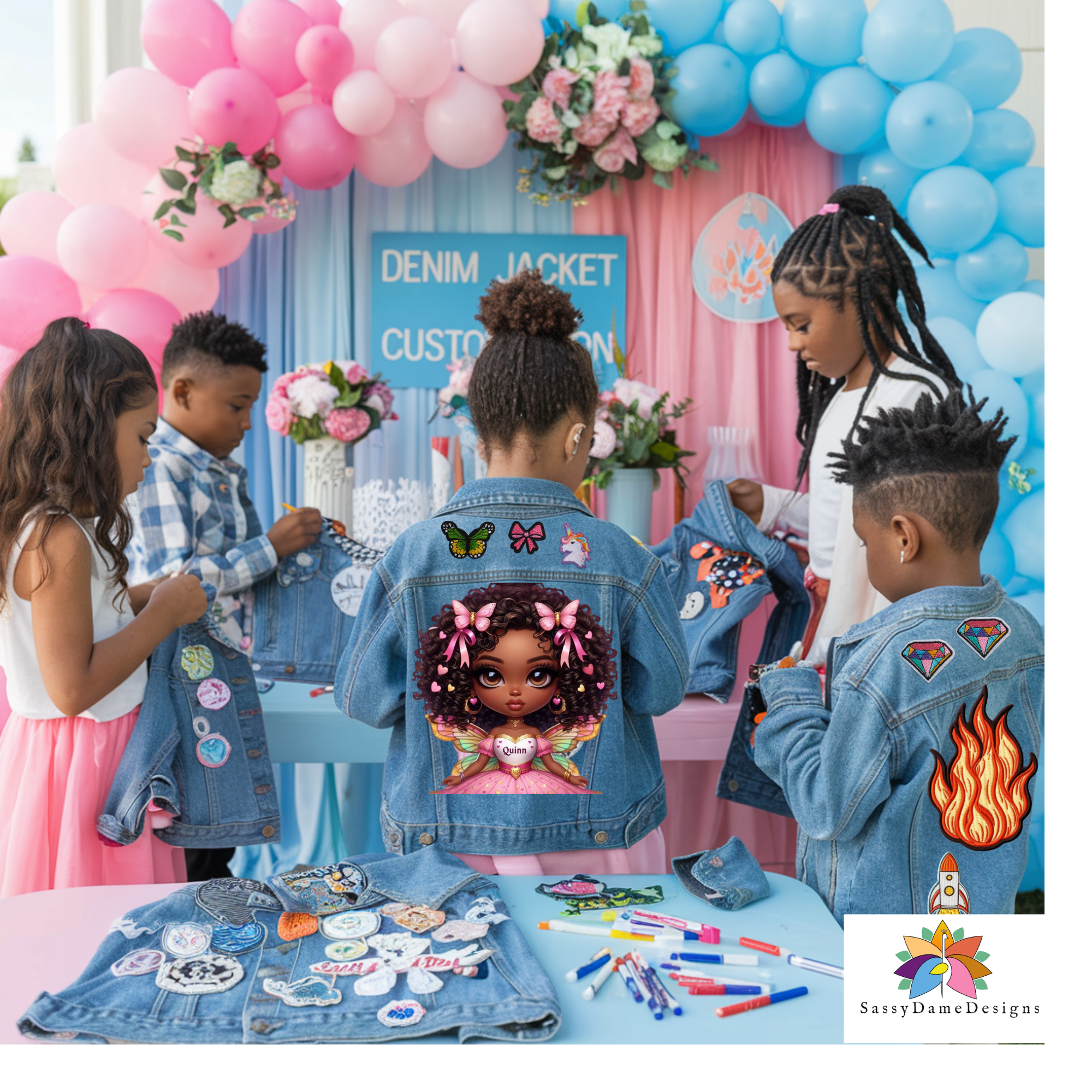 DIY Party: Custom Denim Jackets for Kids Edition!
