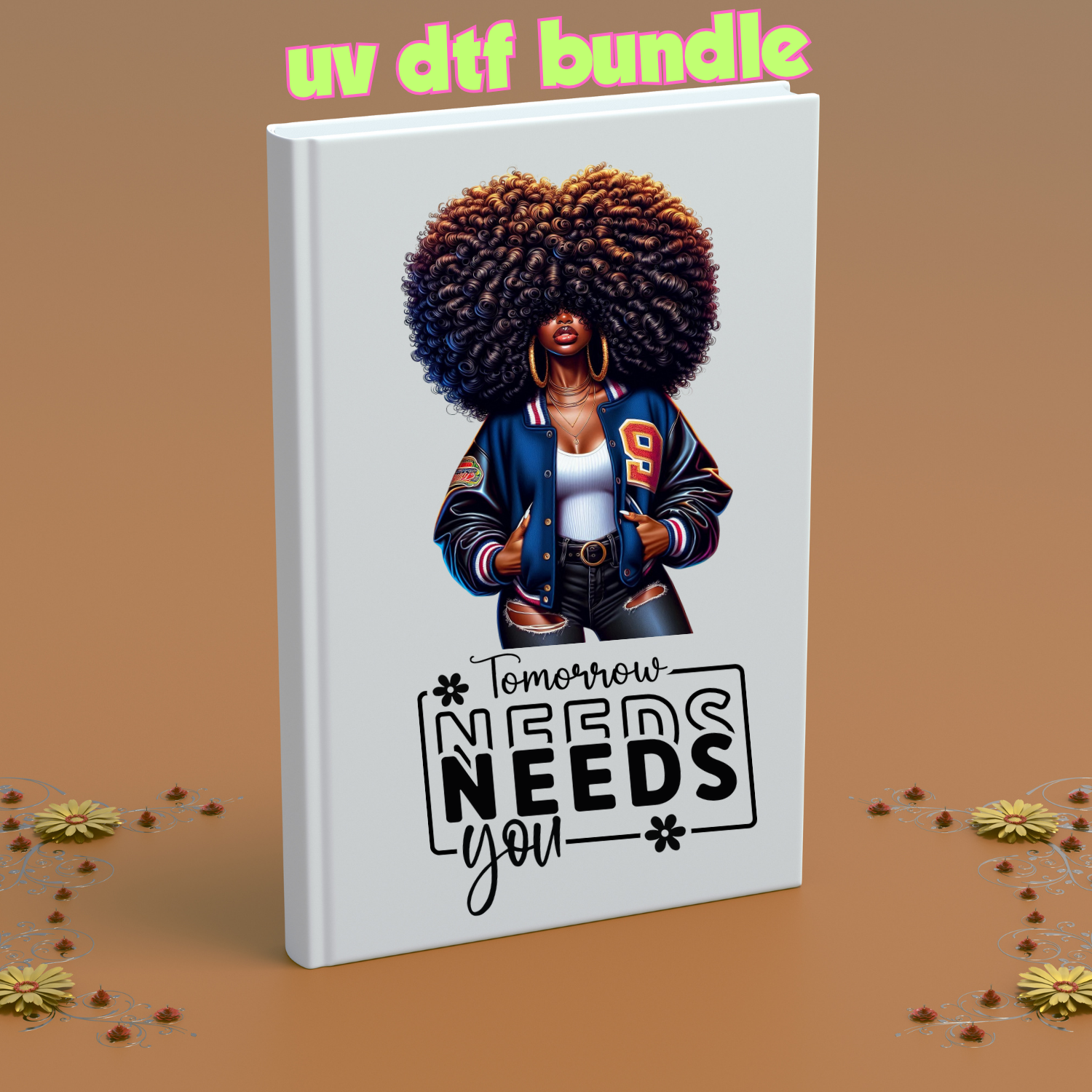 UV DTF DECALS - AFRO STYLE Bundle 2