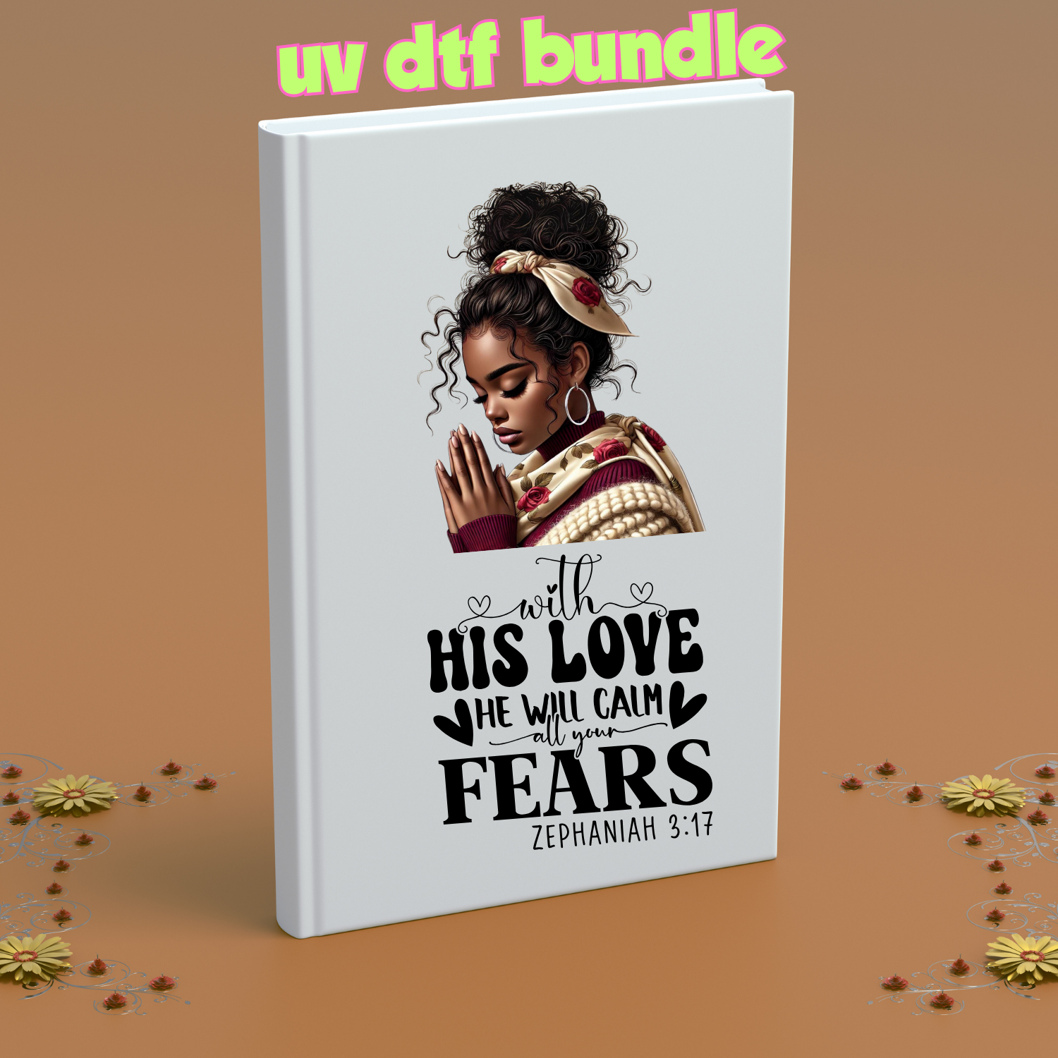 UV DTF DECALS - Prayer + Head Tie Bundle 3