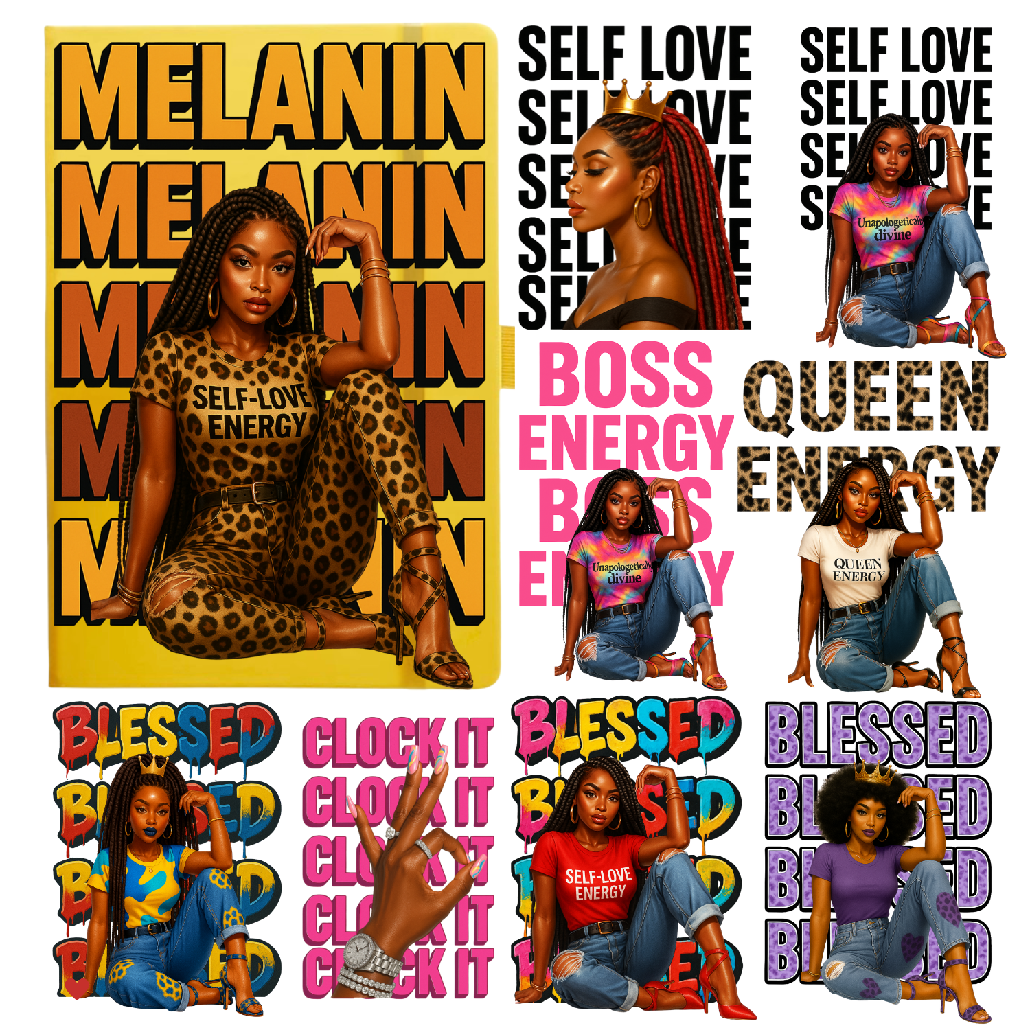 20 uv bundle black girl magic