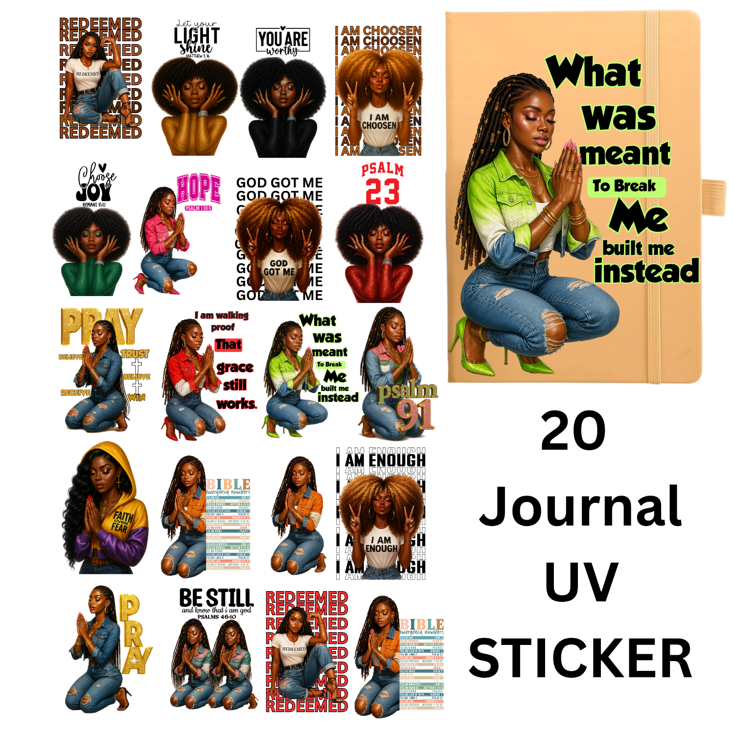 20  ready to stick UV Christian bundle