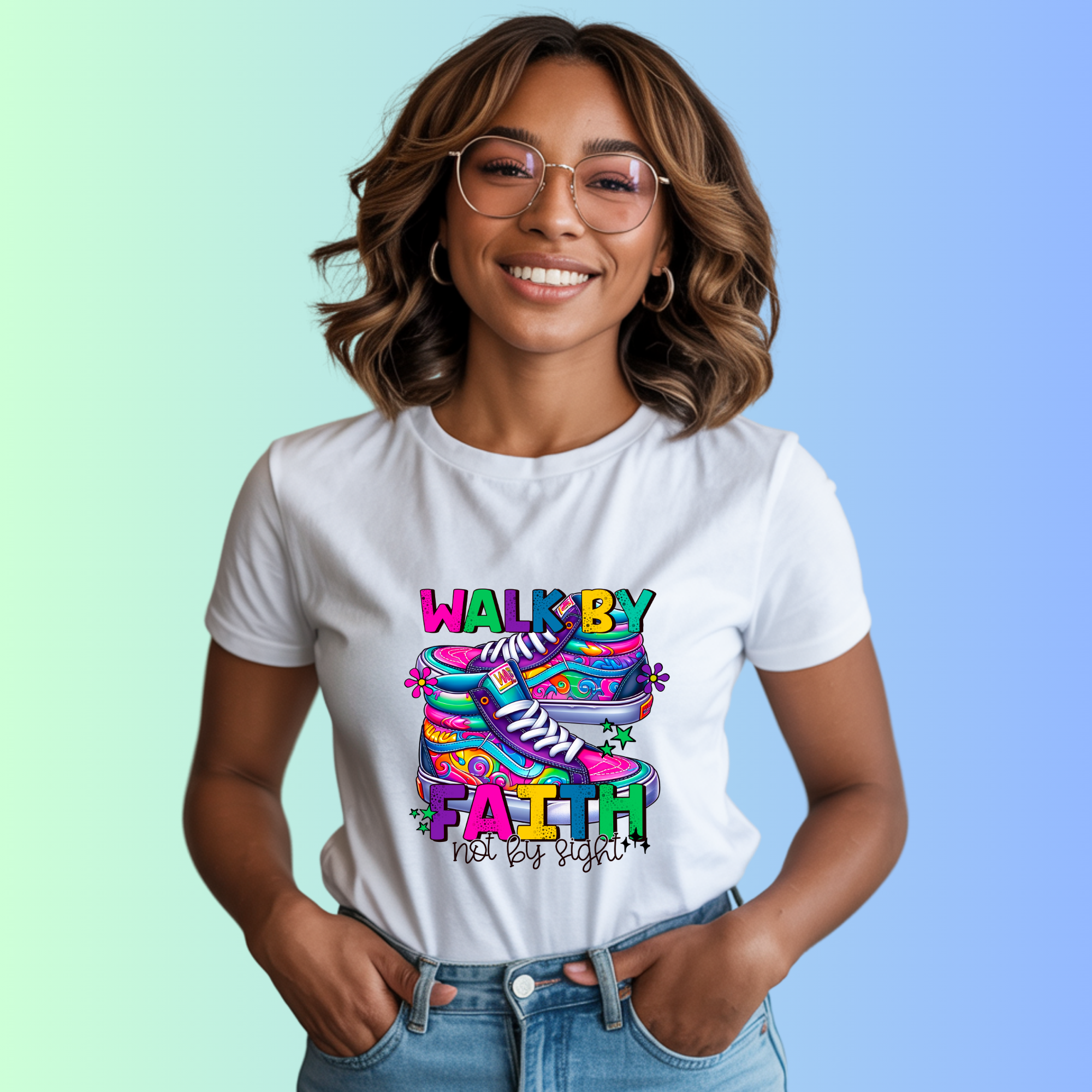 Christian DTF Transfer Bundle | Shirt Heat Transfers | Hat Transfers | UV DTF Stickers | Faith Designs | Peel and Press Set