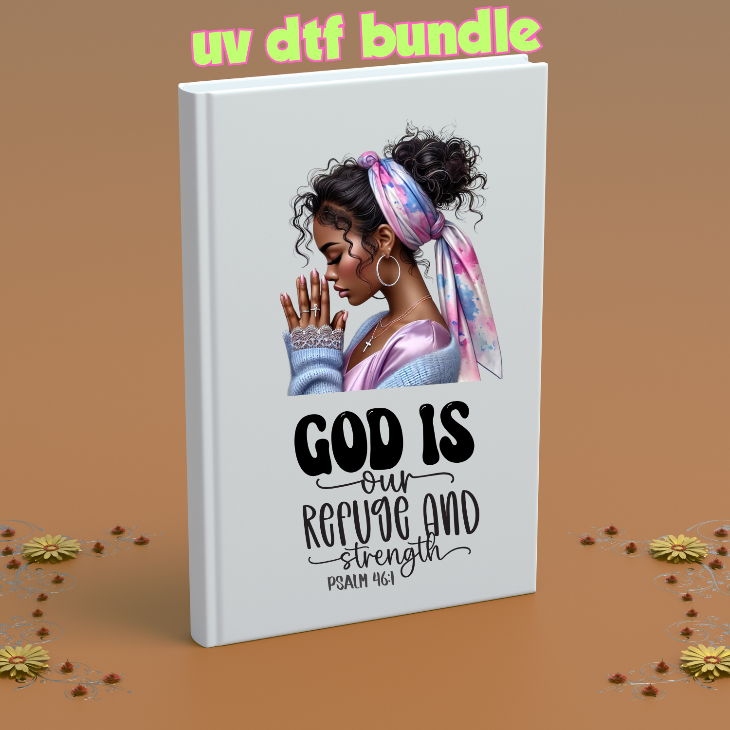 UV DTF DECALS - Prayer + Head Tie Bundle 2