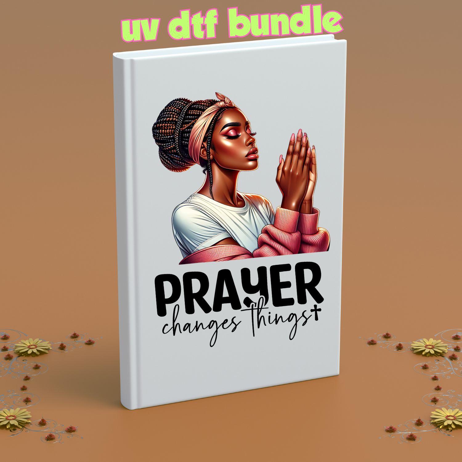 UV DTF DECALS - Prayer + Bible Bundle 2