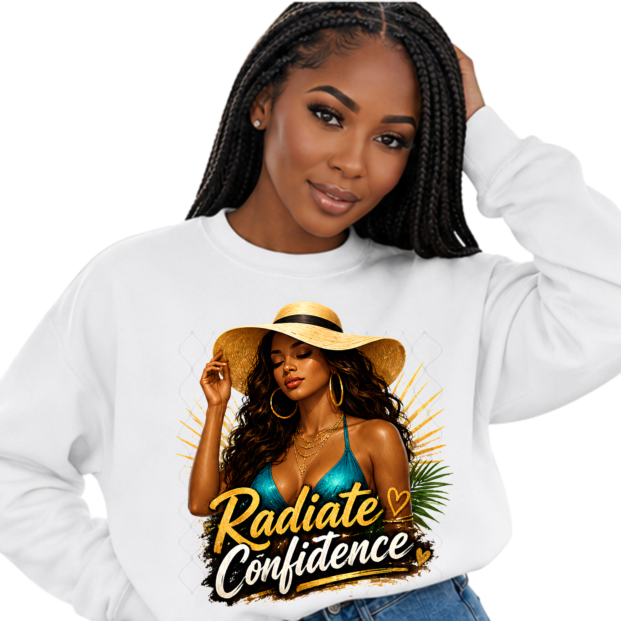 Radiate Confidence – Digital PNG Design