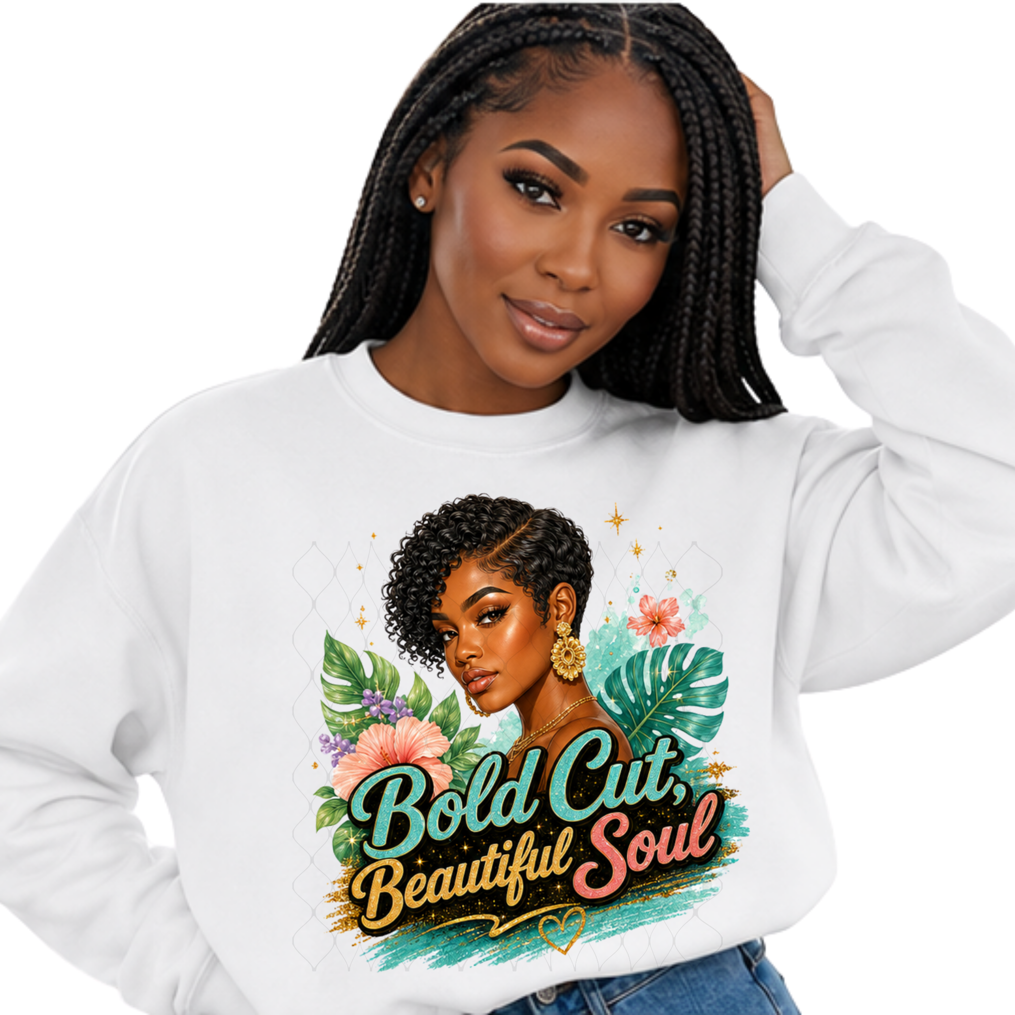 Bold Cut, Beautiful Soul – Digital PNG Design