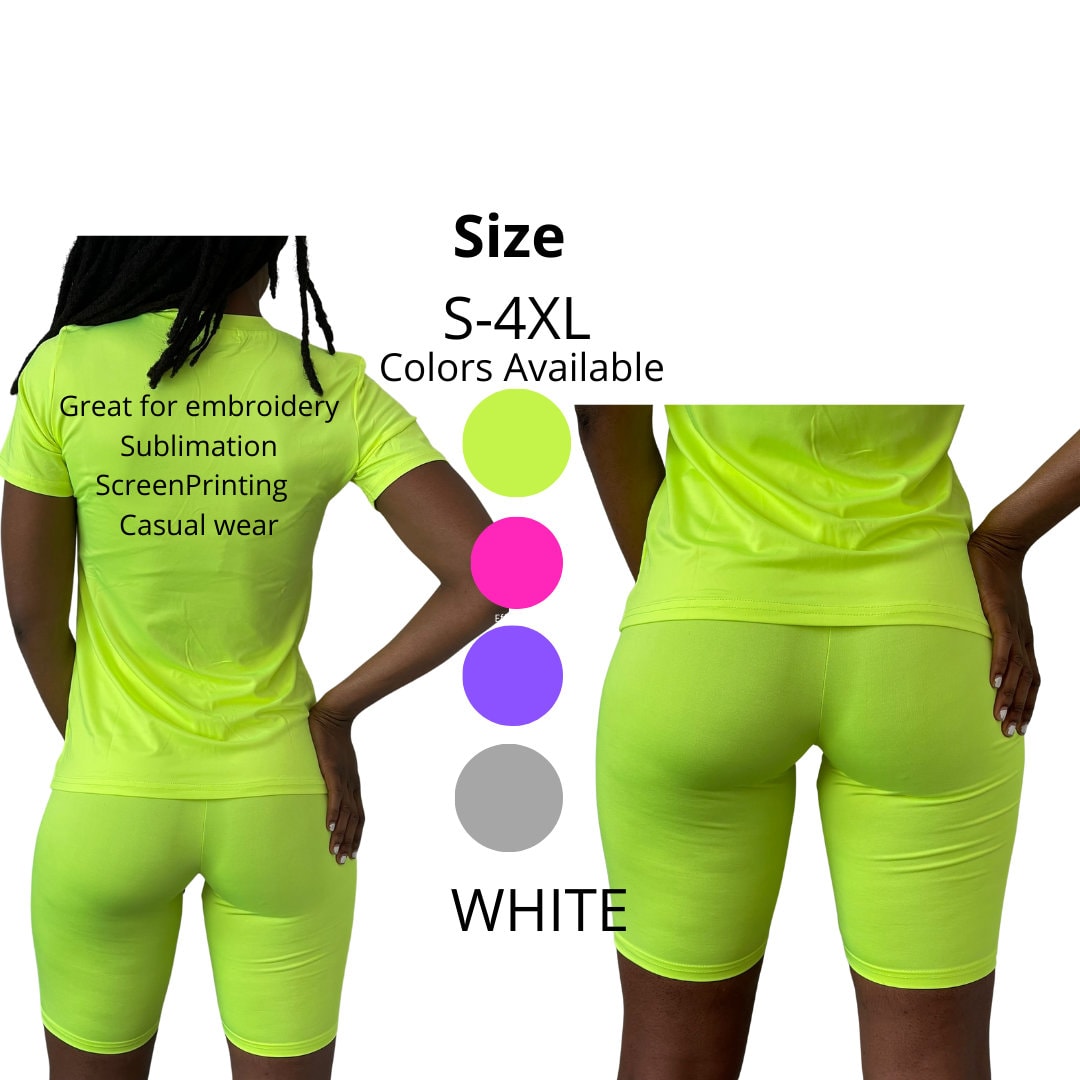 Sublimation Two Piece Set/ Sublimation Blank Set/Sublimation T Shirt/Sublimation Short Set/ - SassyDame Designs,LLC